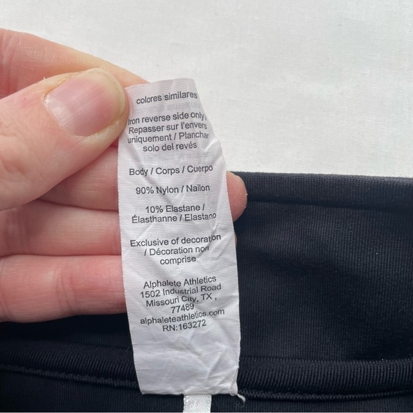 Alphalete Premium Trace Crop Jacket Size Small Black - Picture 6 of 6